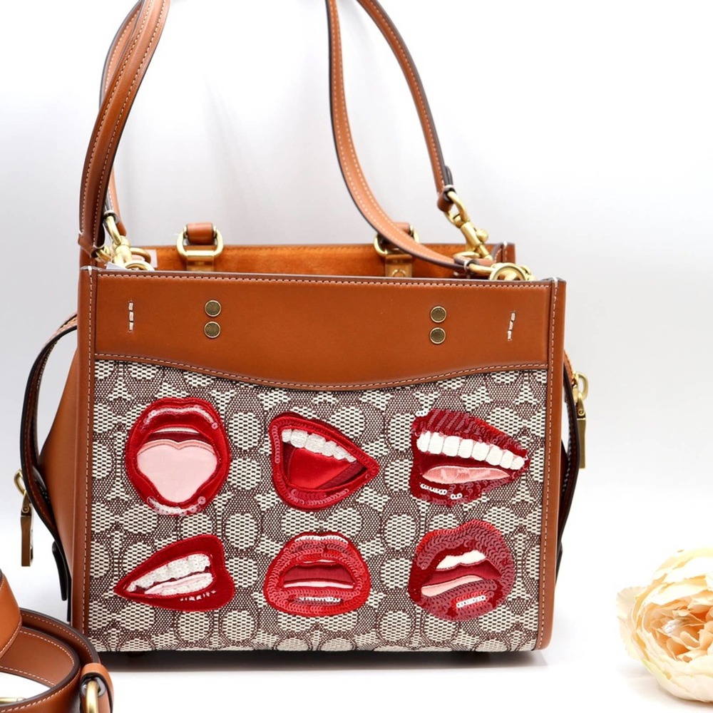 NWT AUTHENTIC Coach X Tom Wesselmann Rogue 25 In Signature Textile Jacquard